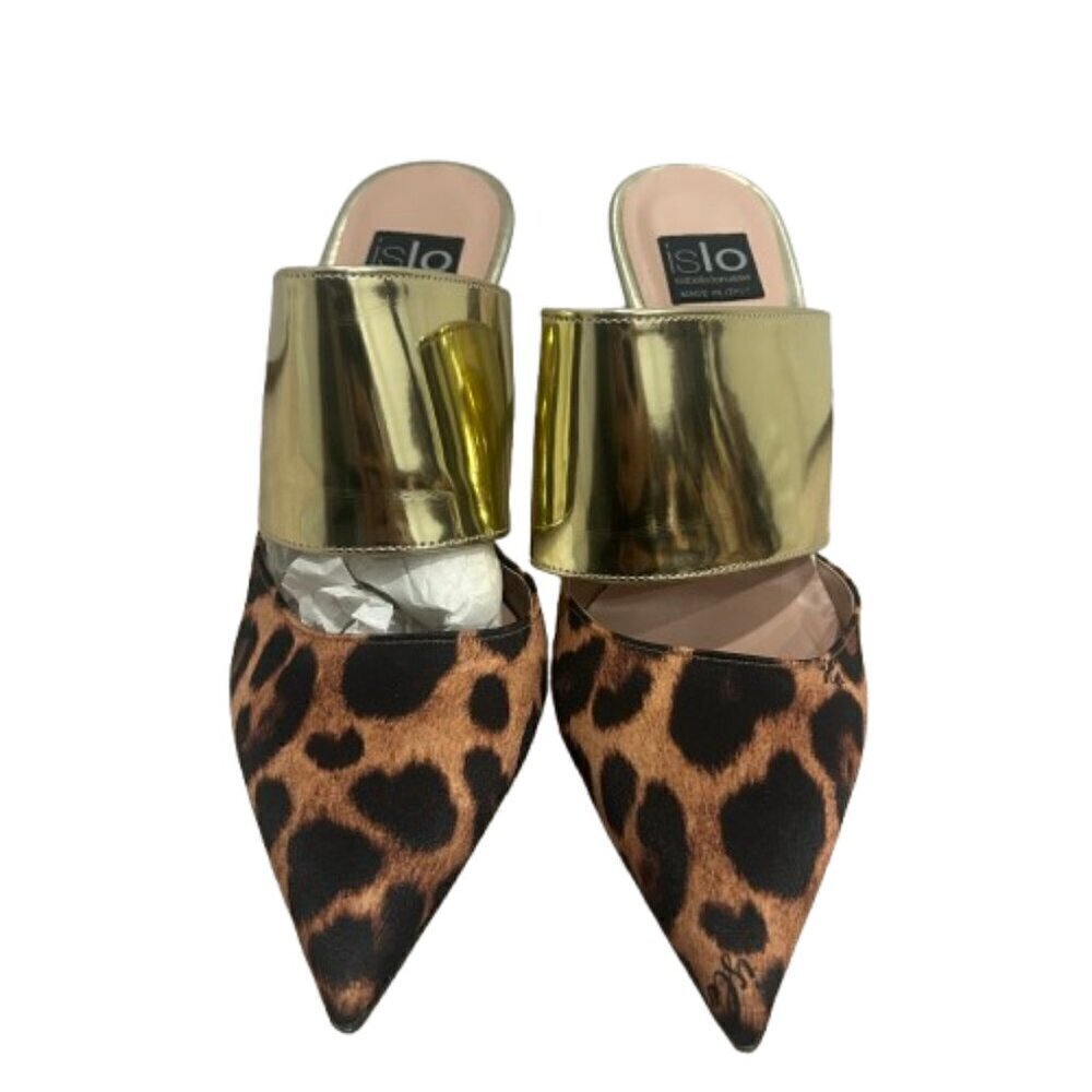 ISLO Isabella Lorusso Cheetah Heels Made in Italy Women’s Size EU 38